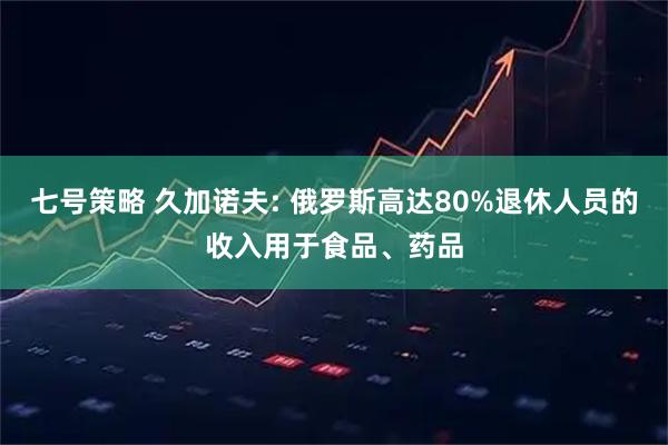 七号策略 久加诺夫: 俄罗斯高达80%退休人员的收入用于食品、药品